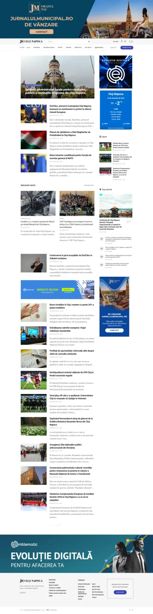 Cluj-Napoca Municipal Journal