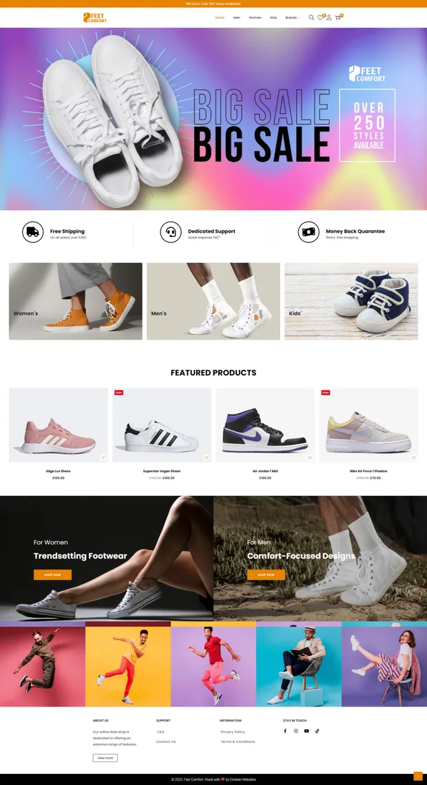 Footwear online shop
