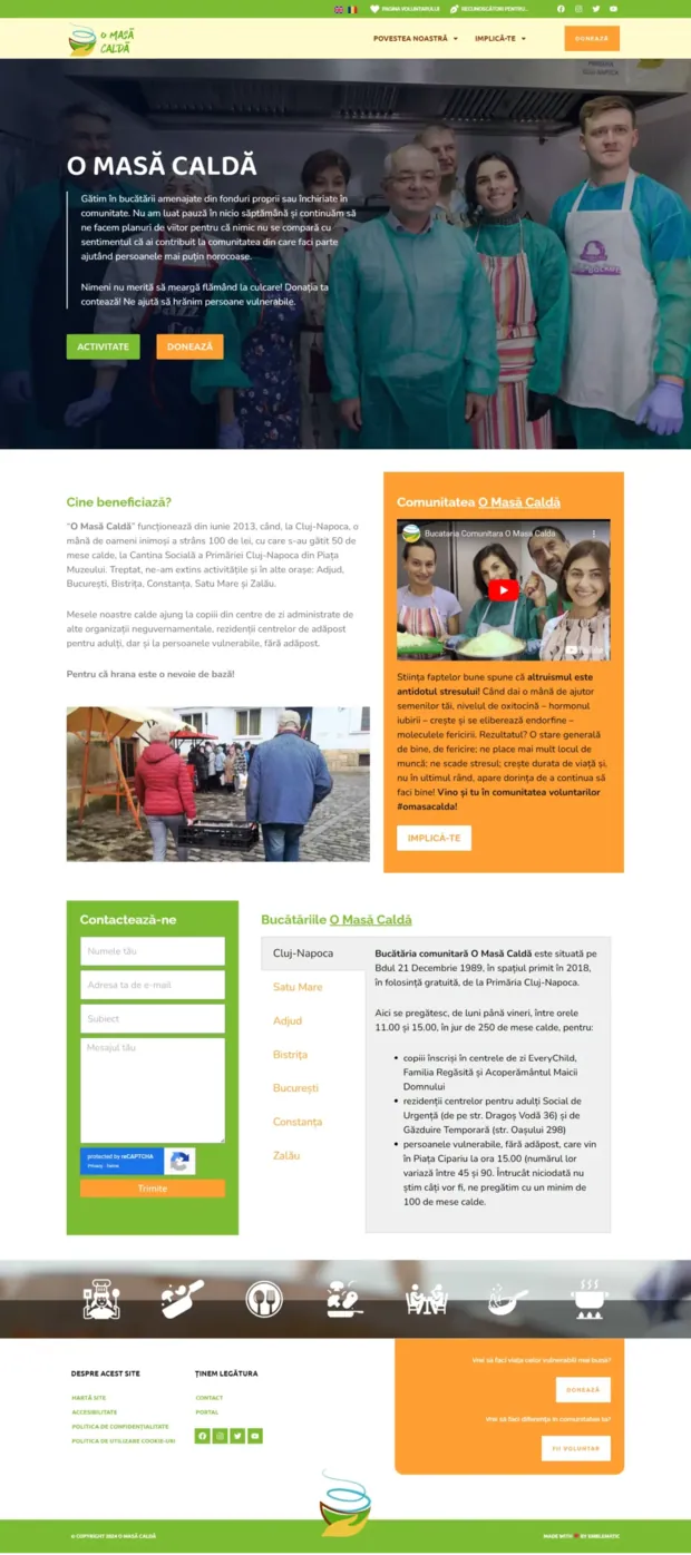 O Masă Caldă · social project