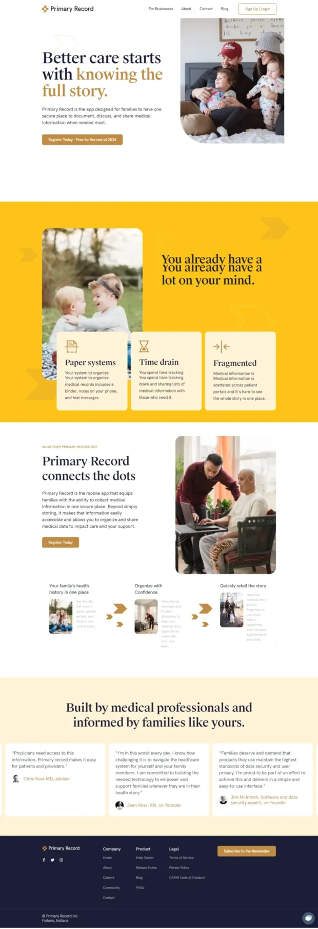 Primary Record · medical platform